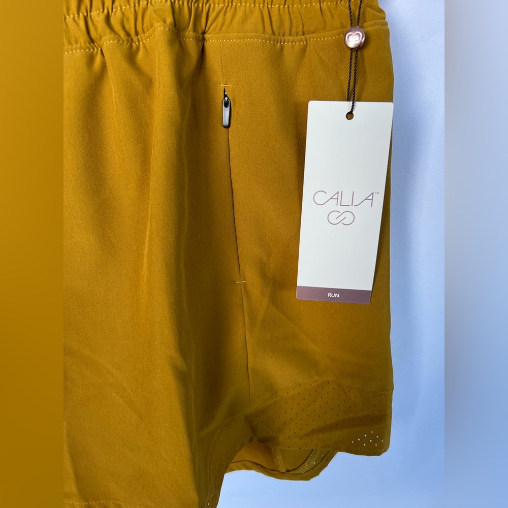 NWT CALIA Womens Mid Rise Infinity Run Short - Mustard Brown - XXL - Picture 7 of 11